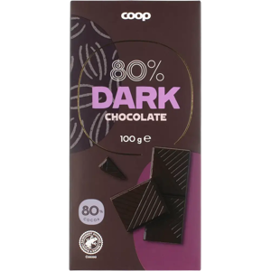 Coop tumma suklaa 80 % 100 g Coop tumma suklaa 80 % 100 g