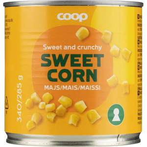 Coop maissia suolaliemessä 340/ 285 g Coop maissia suolaliemessä 340/ 285 g
