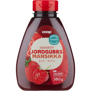 Coop mansikkahillo pullossa vähemmän sokeria 380 g Coop mansikkahillo pullossa vähemmän sokeria 380 g
