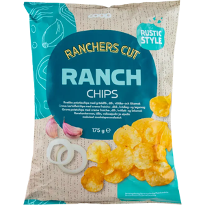 Coop maalaisperunalastut Ranch 175 g Coop maalaisperunalastut Ranch 175 g