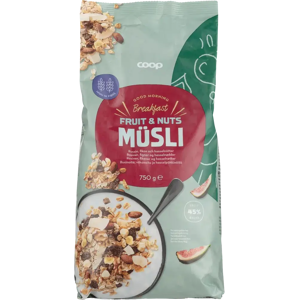 Coop mysli hedelmä & pähkinä 750 g Coop mysli hedelmä & pähkinä 750 g