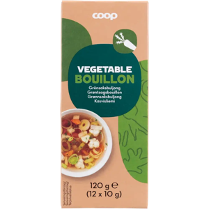 Coop kasvisliemikuutiot 120 g 12 kpl Coop kasvisliemikuutiot 120 g 12 kpl