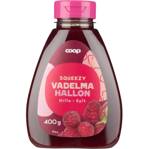 Coop vadelmahillo pullossa 400 g Coop vadelmahillo pullossa 400 g