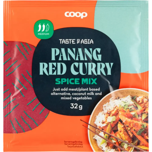Coop Taste of Asia Panang Red Curry mausteseos 32 g Coop Taste of Asia Panang Red Curry mausteseos 32 g