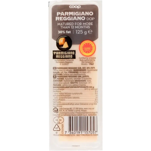 Coop Parmigiano Reggiano 12kk 125g SAN Coop Parmigiano Reggiano 12kk 125g SAN