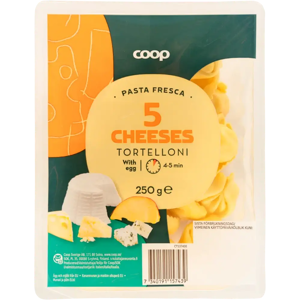 Coop Tortelloni tuorepasta juusto 250 g Coop Tortelloni tuorepasta juusto 250 g