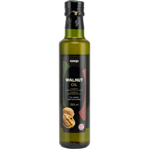Coop saksanpähkinäöljy 250 ml Coop saksanpähkinäöljy 250 ml