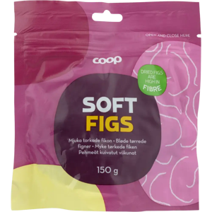 Coop pehmeät kuivatut viikunat 150 g Coop pehmeät kuivatut viikunat 150 g