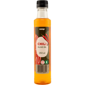 Coop chilinmakuinen oliiviöljy 250 ml Coop chilinmakuinen oliiviöljy 250 ml