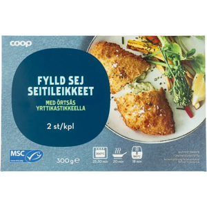 Coop seitileikkeet yrttikastikkeella MSC 300 g pakaste Coop seitileikkeet yrttikastikkeella MSC 300 g pakaste