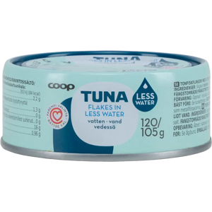 Coop tonnikala hiutaleina pienessä määrässä vettä MSC 120/105 g Coop tonnikala hiutaleina pienessä määrässä vettä MSC 120/105 g