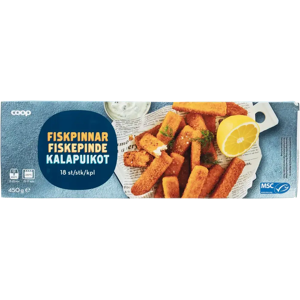 Coop kalapuikot MSC 450 g pakaste Coop kalapuikot MSC 450 g pakaste
