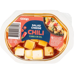 Coop salaattijuustokuutio chili 100/70 g Coop salaattijuustokuutio chili 100/70 g