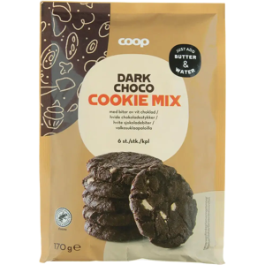 Coop keksijauhomix valkosuklaapaloilla 170 g Coop keksijauhomix valkosuklaapaloilla 170 g