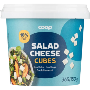 Coop salaattijuustokuutio 10 % 365/150 g Coop salaattijuustokuutio 10 % 365/150 g