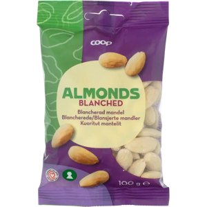Coop kuoritut mantelit 100 g Coop kuoritut mantelit 100 g