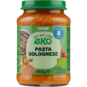 Coop Eko pasta bolognese luomu 190 g 8 kk Coop Eko pasta bolognese luomu 190 g 8 kk