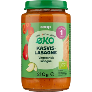 Coop Eko kasvislasagne luomu 210 g 1 v Coop Eko kasvislasagne luomu 210 g 1 v