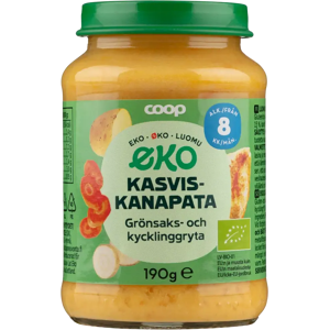 Coop Eko kasvis-kanapata 190g 8kk Coop Eko kasvis-kanapata 190g 8kk