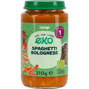 Coop Eko spaghetti bolognese luomu 210 g 1 v Coop Eko spaghetti bolognese luomu 210 g 1 v