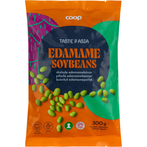 Coop Taste of Asia kuoritut edamame-pavut 300 g pakaste Coop Taste of Asia kuoritut edamame-pavut 300 g pakaste