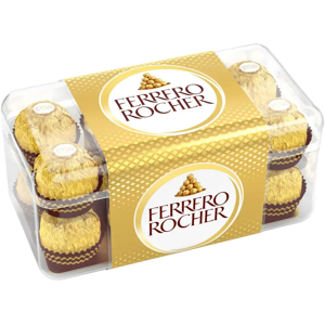 Ferrero Rocher -suklaa-hasselpähkinäkonvehti 16kpl/200g Ferrero Rocher -suklaa-hasselpähkinäkonvehti 16kpl/200g