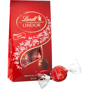 Lindt LINDOR Maito täyte maitosuklaakuula 137g Lindt LINDOR Maito täyte maitosuklaakuula 137g