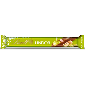 Lindt LINDOR Maitosuklaapatukka pehmeällä pistaasitäytteellä 38g Lindt LINDOR Maitosuklaapatukka pehmeällä pistaasitäytteellä 38g