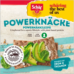 Schär Powernäkkileipä gluteeniton 225g Schär Powernäkkileipä gluteeniton 225g