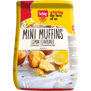 Schär sitruunanmakuiset minimuffinssit gluteeniton 185g/8kpl Schär sitruunanmakuiset minimuffinssit gluteeniton 185g/8kpl