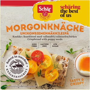 Schär Morgonknäcke unikonsiemennäkkileipä gluteeniton 205g Schär Morgonknäcke unikonsiemennäkkileipä gluteeniton 205g
