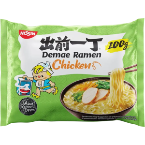 Nissin 100g Demae Ramen kananmakuinen nuudeli Nissin 100g Demae Ramen kananmakuinen nuudeli