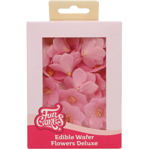 Funcakes syötävät vohvelikukat, Hortensia pinkki 18 kpl Funcakes syötävät vohvelikukat, Hortensia pinkki 18 kpl