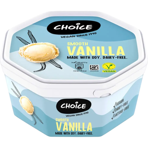 Choice Smooth Vanilla Jäätelö Vegaaninen 750ml/394g Choice Smooth Vanilla Jäätelö Vegaaninen 750ml/394g