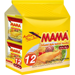 Mama 12-pack Kananmakuinen nuudeli 12x55g Mama 12-pack Kananmakuinen nuudeli 12x55g
