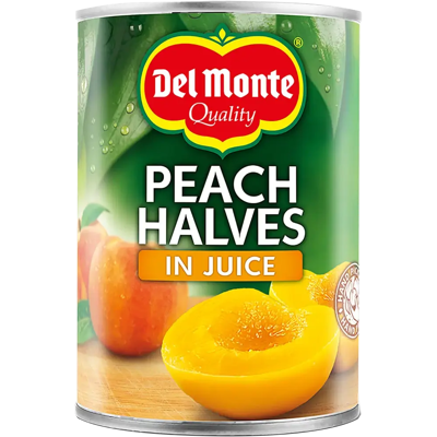 Del Monte Persikanpuolikkaat mehussa 415g Del Monte Persikanpuolikkaat mehussa 415g