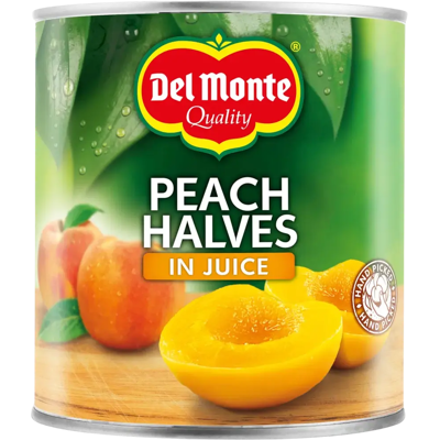 Del Monte 825g Persikanpuolikkaat mehussa Del Monte 825g Persikanpuolikkaat mehussa