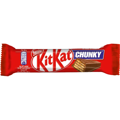 Kit Kat Nestlé Chunky 40g suklaakuorrutteinen vohvelipatukka Kit Kat Nestlé Chunky 40g suklaakuorrutteinen vohvelipatukka
