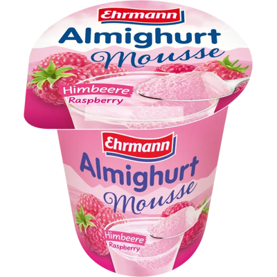 Ehrmann Almighurt Almighurt mousse vadelma 200 g Ehrmann Almighurt Almighurt mousse vadelma 200 g