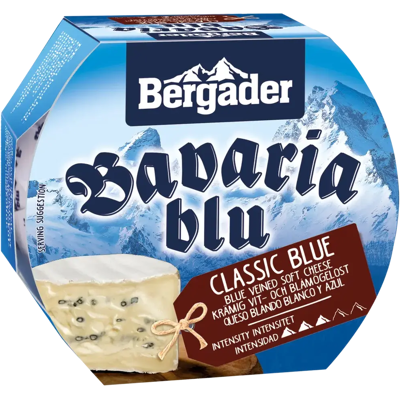 Bergader Bavaria blu CLASSIC blue 150g valkosinihomejuusto Bergader Bavaria blu CLASSIC blue 150g valkosinihomejuusto