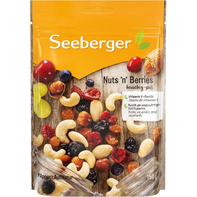 Seeberger pähkinä-marjasekoitus 150g Seeberger pähkinä-marjasekoitus 150g