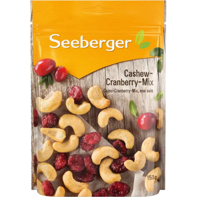Seeberger Cashew & Karpalo mix 150g Seeberger Cashew & Karpalo mix 150g