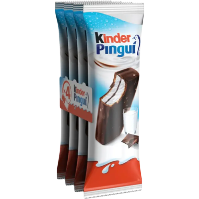 Kinder Pingui kylmävälipala suklaapäällysteellä 4x30g Kinder Pingui kylmävälipala suklaapäällysteellä 4x30g