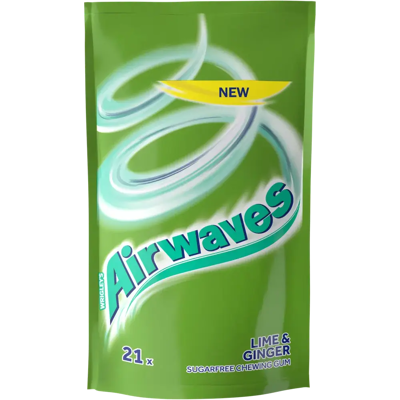 Airwaves Lime & Ginger purukumi 29g Airwaves Lime & Ginger purukumi 29g