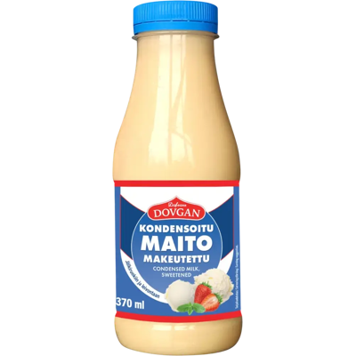 Dovgan Kondensoitu maito, makeutettu 480 g/ 370 ml Dovgan Kondensoitu maito, makeutettu 480 g/ 370 ml