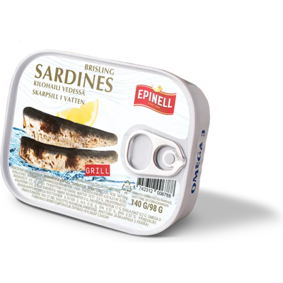Epinell Grillatuja sardiineja lähtevedessä140g Epinell Grillatuja sardiineja lähtevedessä140g