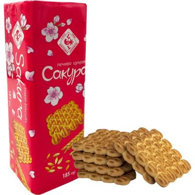 Zhytomyr Sakura sokerikeksi 185 g Zhytomyr Sakura sokerikeksi 185 g