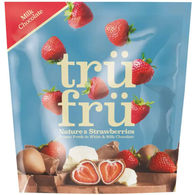 Trufru Trü Frü Strawberries in White & Milk Chocolate 200g Trufru Trü Frü Strawberries in White & Milk Chocolate 200g