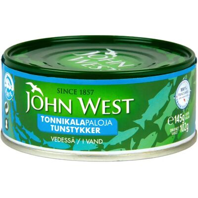 John West Tonnikalapaloja vedessä 145/102g John West Tonnikalapaloja vedessä 145/102g