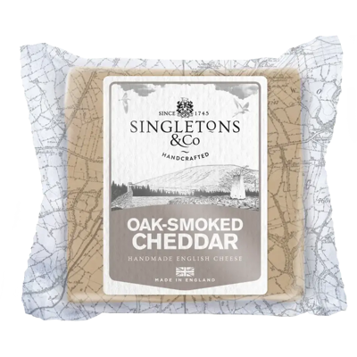Singletons & Co Oak Smoked Cheddar 200g Singletons & Co Oak Smoked Cheddar 200g